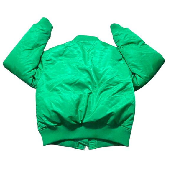 Bottega Veneta Bomber Jacket Mens Small Kelly Green Ma-1 Puffer Fall 2021 Italy - Picture 4 of 8